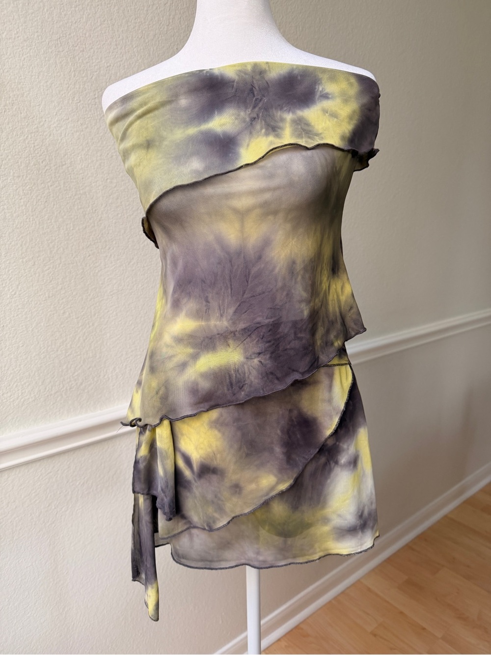 Fashion Nova‎ Mesh Top Mini Skort Set Y2K Fairy Grunge Festival Euro
